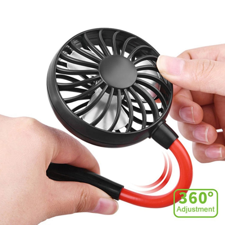 Ventilatore LED da esterno con mini ventilatore a collo sospeso