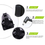 Mini Portable Waist Fan USB Cooling Fan Skin Cooler