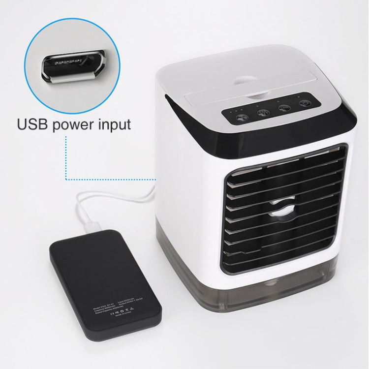 Mini Desktop Cooling Fan Humidifier Air Conditioning Fan Moisturizing Spray Fan, without Remote Control