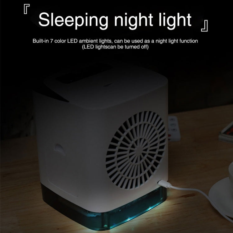 Mini Desktop Cooling Fan Humidifier Air Conditioning Fan Moisturizing Spray Fan, without Remote Control