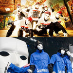 Maschera per travestimento in maschera da strada hip-hop Bboy del Festival di Halloween, dimensioni: 18-19 cm, consegna colore casuale, Bboy Hip-hop