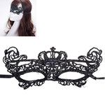 Maschera di corona di pizzo da donna sexy da ballo in maschera di Halloween, Crown