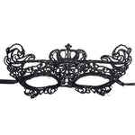 Maschera di corona di pizzo da donna sexy da ballo in maschera di Halloween, Crown
