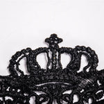 Maschera di corona di pizzo da donna sexy da ballo in maschera di Halloween, Crown