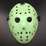 Maschera di Jason addensata fresca per la festa di Halloween, Fluorescent Green, Gold, Red + White, Silver, White, Red + Yellow
