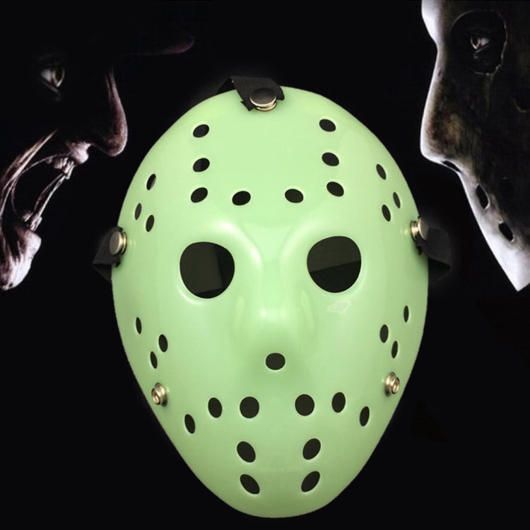 Maschera di Jason addensata fresca per la festa di Halloween, Fluorescent Green, Gold, Red + White, Silver, White, Red + Yellow