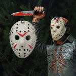 Maschera di Jason addensata fresca per la festa di Halloween, Fluorescent Green, Gold, Red + White, Silver, White, Red + Yellow