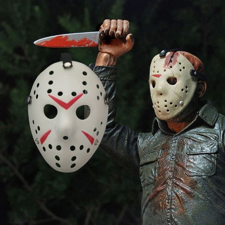 Maschera di Jason addensata fresca per la festa di Halloween, Fluorescent Green, Gold, Red + White, Silver, White, Red + Yellow