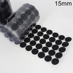 1.000 chiusure a strappo adesive in nylon rotonde da 16 mm, 1000 pezzi, 15mm (Black), 15mm (White)