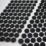 1.000 chiusure a strappo adesive in nylon rotonde da 16 mm, 1000 pezzi, 15mm (Black), 15mm (White)