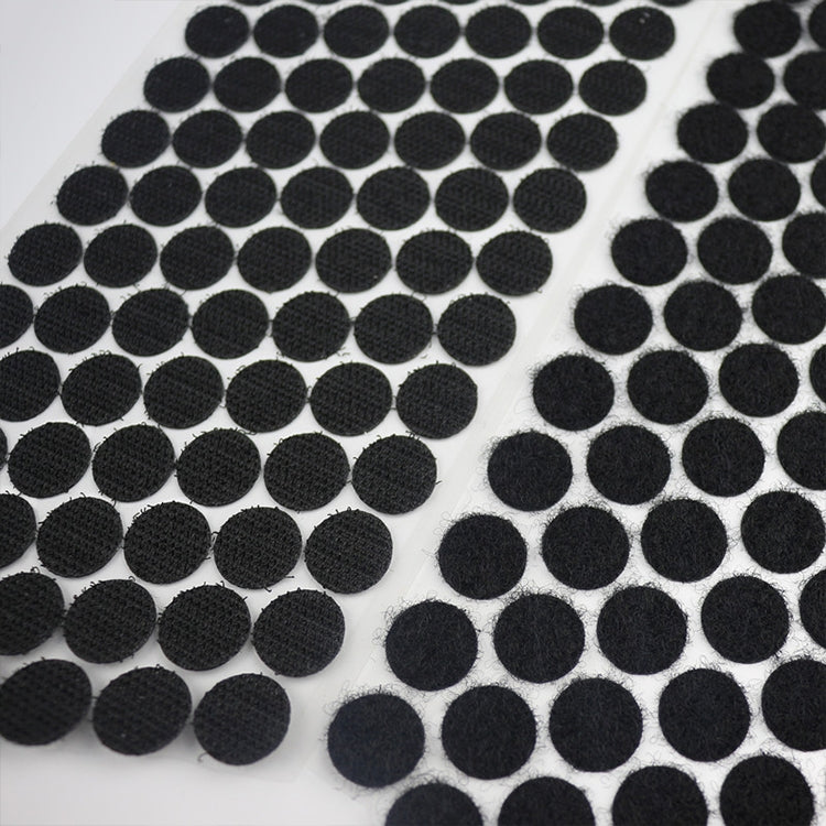 1.000 chiusure a strappo adesive in nylon rotonde da 16 mm, 1000 pezzi, 15mm (Black), 15mm (White)