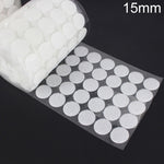 1.000 chiusure a strappo adesive in nylon rotonde da 16 mm, 1000 pezzi, 15mm (Black), 15mm (White)