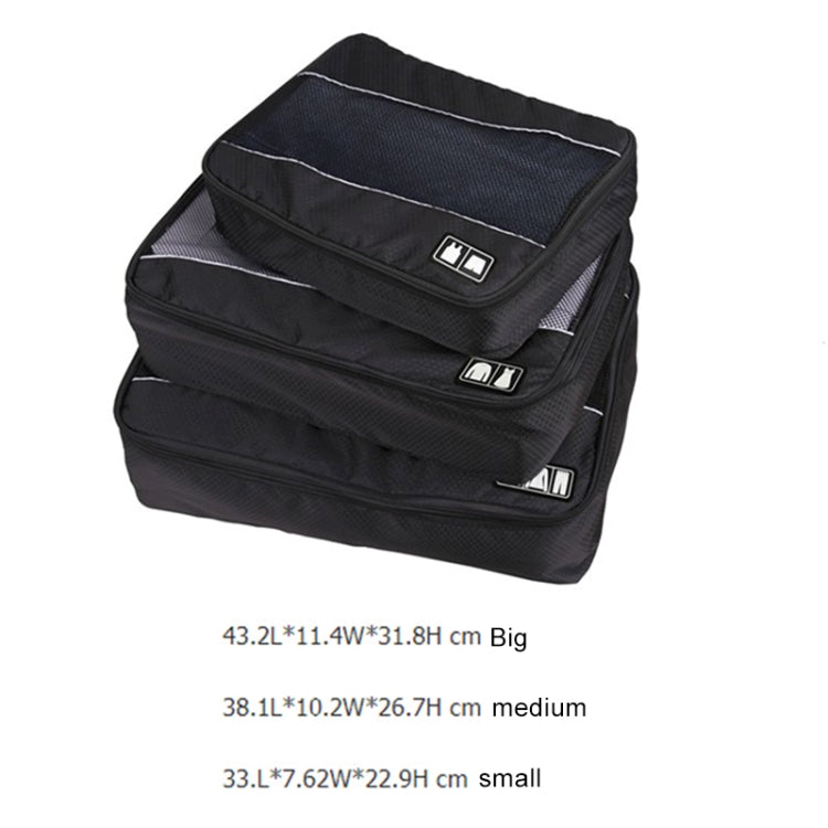 3 pezzi/set Borsa portaoggetti per biancheria intima da viaggio impermeabile in poliestere 210D con trama da calcio multifunzione