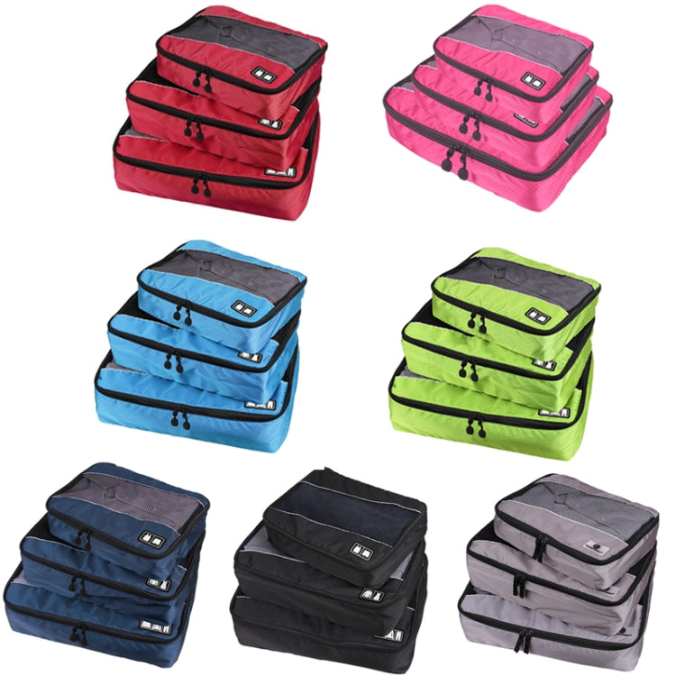 3 pezzi/set Borsa portaoggetti per biancheria intima da viaggio impermeabile in poliestere 210D con trama da calcio multifunzione