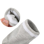 5 paia di gel di poliestere-cotone anti-piede tallone screpolature secche calzini idratanti manica protettiva, consegna colore casuale, Polyester-cotton Socks