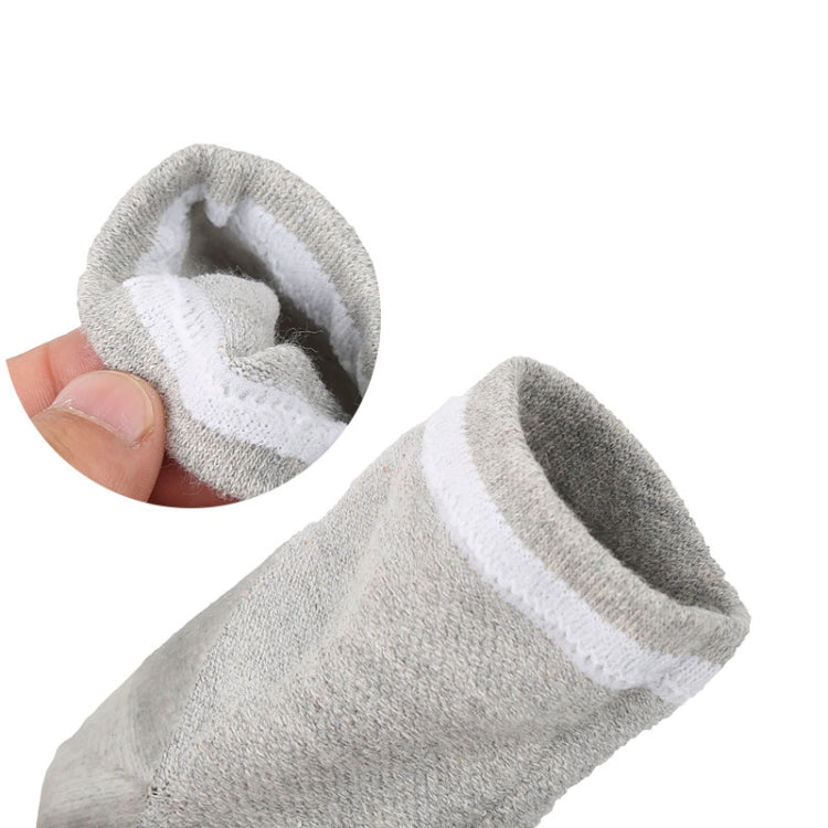 5 paia di gel di poliestere-cotone anti-piede tallone screpolature secche calzini idratanti manica protettiva, consegna colore casuale, Polyester-cotton Socks