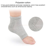 5 paia di gel di poliestere-cotone anti-piede tallone screpolature secche calzini idratanti manica protettiva, consegna colore casuale, Polyester-cotton Socks
