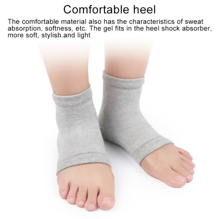5 paia di gel di poliestere-cotone anti-piede tallone screpolature secche calzini idratanti manica protettiva, consegna colore casuale, Polyester-cotton Socks