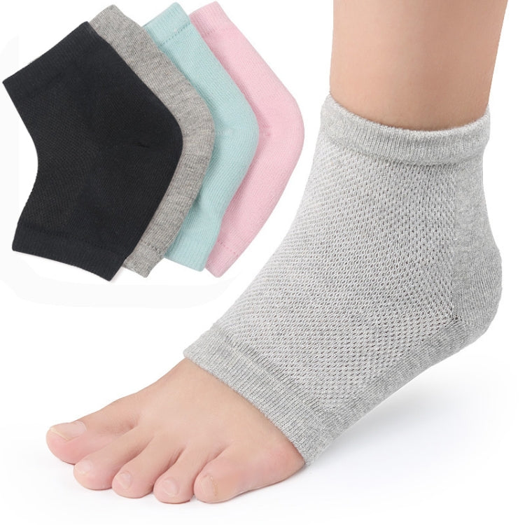 5 paia di gel di poliestere-cotone anti-piede tallone screpolature secche calzini idratanti manica protettiva, consegna colore casuale, Polyester-cotton Socks