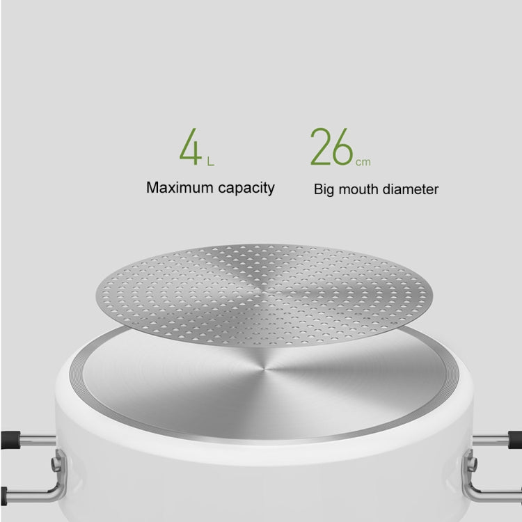 Pentola antiaderente originale Xiaomi Mijia ZWZ da 4 litri per uso alimentare, compatibile con il piano cottura a induzione Mijia (HC9071), 4L Stockpot