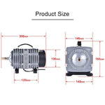 Compressore elettromagnetico 390W per acquario 158L/min