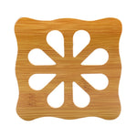 5 pezzi di tavolo da cucina simpatico cartone animato per proteggere il sottobicchiere isolante termico in legno, consegna in stile casuale, Table Mats 2