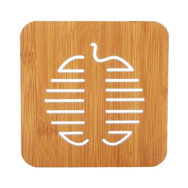 5 pezzi di tavolo da cucina simpatico cartone animato per proteggere il sottobicchiere isolante termico in legno, consegna in stile casuale, Table Mats 2