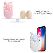 Portable Mini USB Charging Pocket Fan with 3 Speed ​​Control