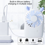 Ventilatore tascabile portatile mini USB con 3 velocità