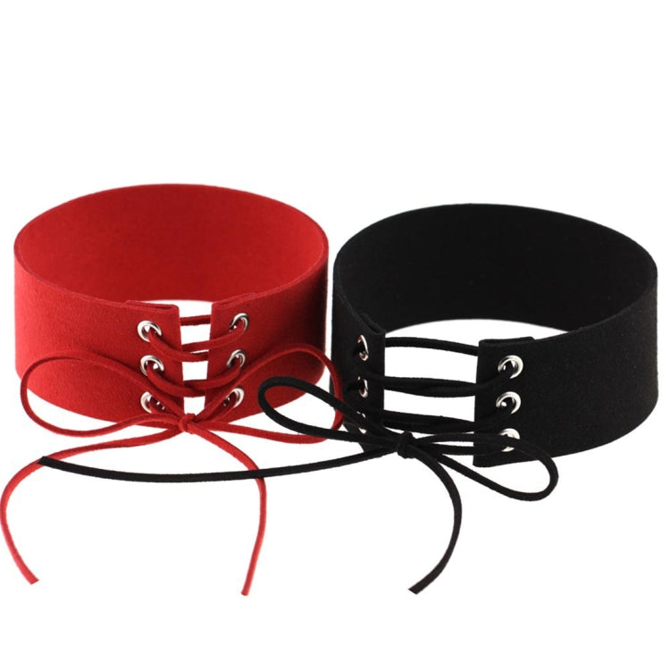 2 pezzi di personalità semplice punk sexy legato collare moda velluto collare osso collana, consegna colore casuale, SFXQ