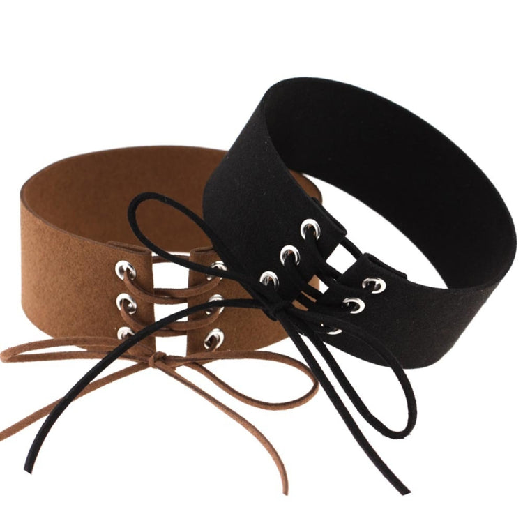 2 pezzi di personalità semplice punk sexy legato collare moda velluto collare osso collana, consegna colore casuale, SFXQ
