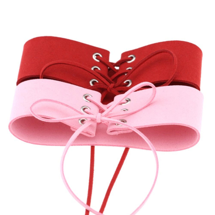 2 pezzi di personalità semplice punk sexy legato collare moda velluto collare osso collana, consegna colore casuale, SFXQ
