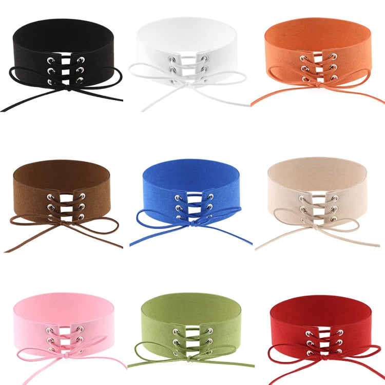 2 pezzi di personalità semplice punk sexy legato collare moda velluto collare osso collana, consegna colore casuale, SFXQ