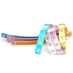 Collana girocollo luminosa con colletto a forma di cuore laser europeo e americano Harajuku da 2 pezzi, consegna casuale dei colori, QCTX