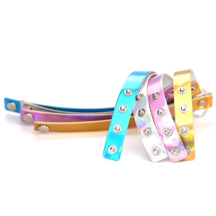 Collana girocollo luminosa con colletto a forma di cuore laser europeo e americano Harajuku da 2 pezzi, consegna casuale dei colori, QCTX
