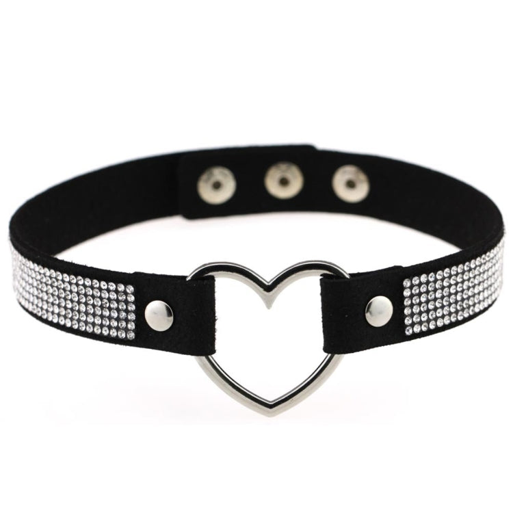 Collana girocollo femminile alla moda con colletto punk a forma di cuore con strass giapponesi Harajuku, consegna casuale dei colori, TXXQ03
