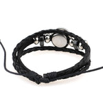 Bracciale europeo e americano lavorato a mano con perline retrò fai da te Bracciale costellazione in pelle punk moda, Capricorn, Leo, Libra, Gemini, Taurus, Aquarius, Sagittarius, Pisces, Cancer, Aries, Scorpion, Virgo