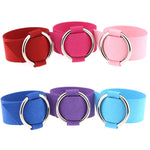 2 pezzi di braccialetti rotondi semplici europei e americani in velluto, braccialetti in metallo alla moda, consegna colore casuale