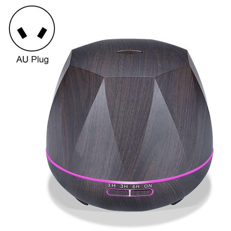 Forma di pesca Grana del legno Umidificatore ad ultrasuoni telecomandato Macchina per aromaterapia Spruzzatore automatico di alcol con luci a LED, Capacità: 400 ml, Spina AU (Colore legno chiaro), Diamond Dark Wood Color, Diamond Light Wood Color      ...