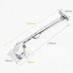 Asta idraulica per porta armadio con ammortizzatore 18cm