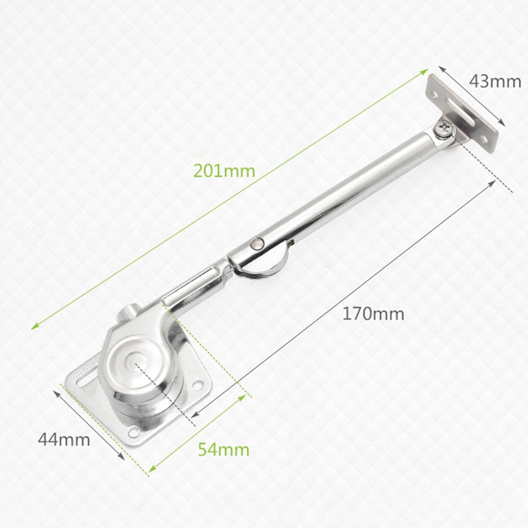 Asta idraulica per porta armadio con ammortizzatore 18cm