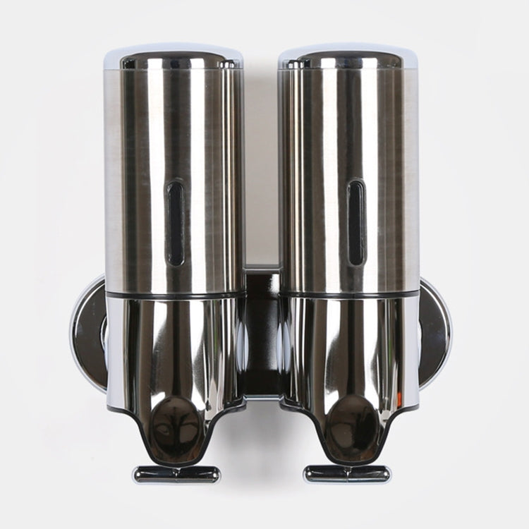 Bottiglia di sapone per shampoo liquido per lavaggio a parete con dispenser manuale per doccia doppia per hotel, capacità: 1000 ml, 1000ml/Stainless Steel