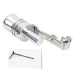 Universale in alluminio Turbo Sound silenziatore di scarico tubo fischio simulatore di auto Whistler, dimensioni: M, Size: M