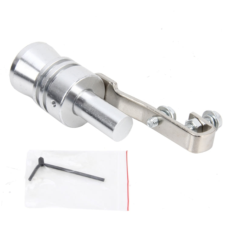Universale in alluminio Turbo Sound silenziatore di scarico tubo fischio simulatore di auto Whistler, dimensioni: S, Size: S