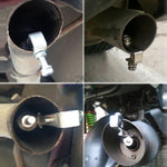 Universale in alluminio Turbo Sound silenziatore di scarico tubo fischio simulatore di auto Whistler, dimensioni: S, Size: S