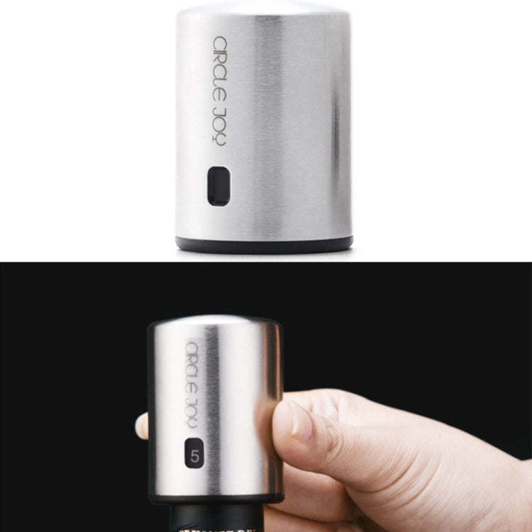 Tappo per vino originale Xiaomi Youpin Circle Joy in acciaio inossidabile con memoria sottovuoto, Wine Stopper
