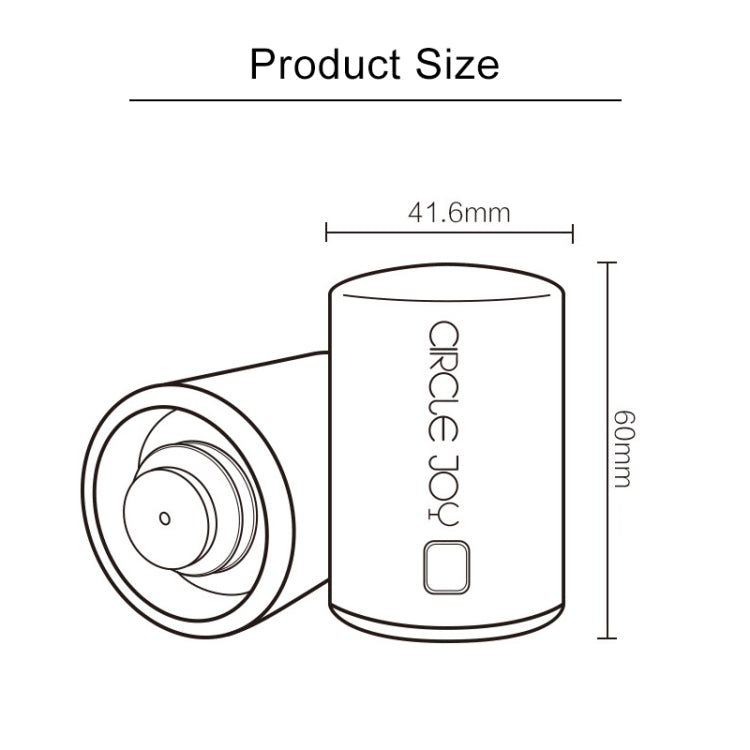 Tappo per vino originale Xiaomi Youpin Circle Joy in acciaio inossidabile con memoria sottovuoto, Wine Stopper