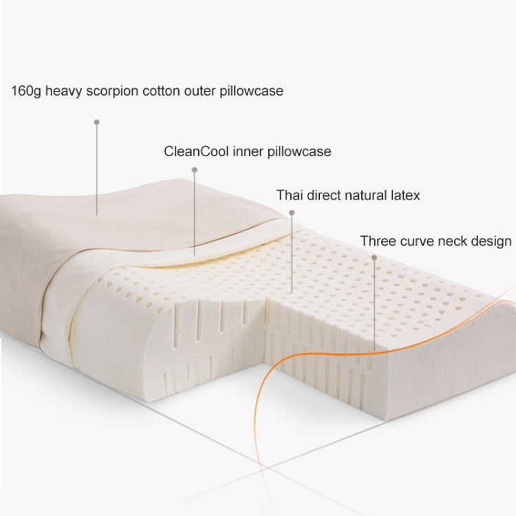 Originale Xiaomi Youpin 8H Z2 Cuscino in lattice naturale Morbido e traspirante Protezione per la colonna vertebrale Cuscino per la cura del massaggio con federa in cotone