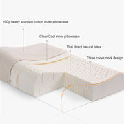 Originale Xiaomi Youpin 8H Z2 Cuscino in lattice naturale Morbido e traspirante Protezione per la colonna vertebrale Cuscino per la cura del massaggio con federa in cotone