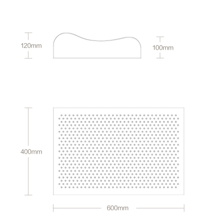 Originale Xiaomi Youpin 8H Z2 Cuscino in lattice naturale Morbido e traspirante Protezione per la colonna vertebrale Cuscino per la cura del massaggio con federa in cotone